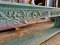 Blue Washed Console Table with Carving