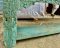 Blue Washed Console Table with Carving