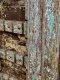 Spectacular Vintage Green Teak Old Knockdown Door