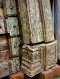 Spectacular Vintage Green Teak Old Knockdown Door