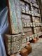 Spectacular Vintage Green Teak Old Knockdown Door