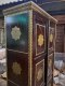 Wooden Cabinet with Brass Decor