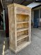 Distressed White Display Cabinet