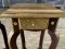 Wood Table with Brass Decor Set of 3