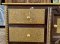 Wood Cabinet with Brass Decor