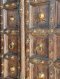 Solid Hardwood House Door with Brass Flower Pins