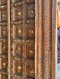 Solid Hardwood House Door with Brass Flower Pins