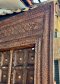 Solid Hardwood House Door with Brass Flower Pins