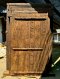 Wooden Front Door with Three-layer Carved Frame