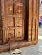 Wooden Front Door with Three-layer Carved Frame