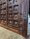 Breathtaking Indian Arch Door with Rare Brass Decor