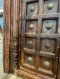 Breathtaking Indian Arch Door with Rare Brass Decor