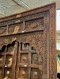 Breathtaking Indian Arch Door with Rare Brass Decor
