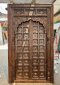 Breathtaking Indian Arch Door with Rare Brass Decor