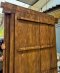 Teak Wood Door Carved Frame Fully Brass Front