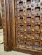 Teak Wood Door Carved Frame Fully Brass Front