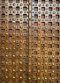 Teak Wood Door Carved Frame Fully Brass Front