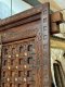 Teak Wood Door Carved Frame Fully Brass Front