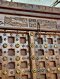 Teak Wood Door Carved Frame Fully Brass Front