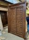 Teak Wood Door Carved Frame Fully Brass Front