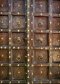 Elegant Old Indian Door Solid Wood with Brass