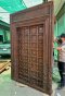 Elegant Old Indian Door Solid Wood with Brass