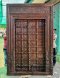 Elegant Old Indian Door Solid Wood with Brass