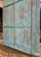 Pleasure Arch Door Full Hand Carving Vintage Blue