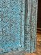 Pleasure Arch Door Full Hand Carving Vintage Blue
