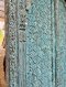 Pleasure Arch Door Full Hand Carving Vintage Blue