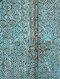 Pleasure Arch Door Full Hand Carving Vintage Blue