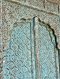 Pleasure Arch Door Full Hand Carving Vintage Blue