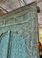 Pleasure Arch Door Full Hand Carving Vintage Blue