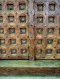 Original Indian House Door Brass Pins on Carving Pattern