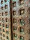 Original Indian House Door Brass Pins on Carving Pattern