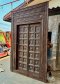 Elegant Antique Front House Door with Rare Brass