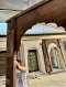 Spectacular Wooden Arch Entryway Gate Fully Carving