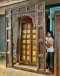 Spectacular Wooden Arch Entryway Gate Fully Carving