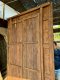 Entryway Door Wooden Perforated Fully Carving with Brass