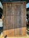 Entryway Door Wooden Perforated Fully Carving with Brass