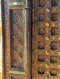 Entryway Door Wooden Perforated Fully Carving with Brass