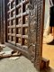 Original Enter Door Dark Wood with Rare Brass Decor