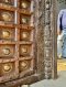Original Enter Door Dark Wood with Rare Brass Decor