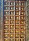 Original Enter Door Dark Wood with Rare Brass Decor