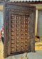 Original Enter Door Dark Wood with Rare Brass Decor