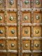 Classic Old Teak Wood House Door with Brass