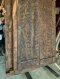 Solid Hardwood House Door with Brass Flower Pins