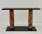 Gorgeous Rustic Red Pillars Console Table