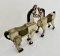 Wooden Painted Horses Set of 2