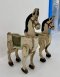 Wooden Painted Horses Set of 2